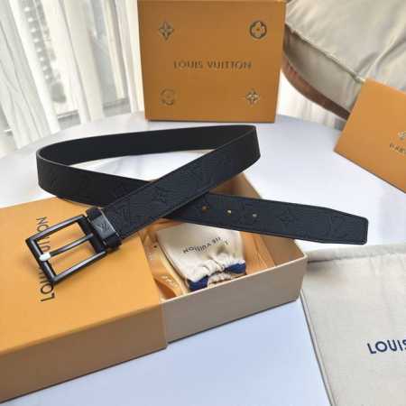 Lv.路易威登 全套包装 宽度 35Mm宽度 正品一体铸造五金钢扣 原厂皮料 双面原厂定制进口面料 可送礼自用不错选择 - 点击图像关闭