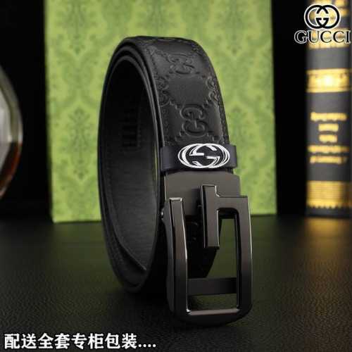 高端品质，实物拍摄 批 配全套包装 品牌：Guci 海外原单 扣头材质：精品实心钢扣 带身材质正面：35Mm宽度采用双面进口原版皮腰带，真空电镀五金扣头实物拍摄