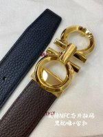 特 Nfc-F3.5Cm高级定制款男士皮带 ，双面进口牛皮，自行选择搭配 真材实料 很有质感 时尚经典不失风范 可自行裁剪 ！