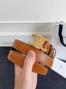 Celine.赛琳 全套包装 赛琳 CéLine 凯旋门腰带 2.5Cm精品 进口牛皮腰带.