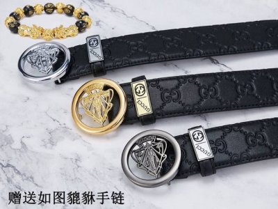 皮带：古奇.Gu...Cci原单 腰带：百分百头层牛皮，保证真皮。24K纯钢扣双面可用专柜同等质量， 送人自用首选包装： 请认准如图专柜包装，赠送打孔器，银联发