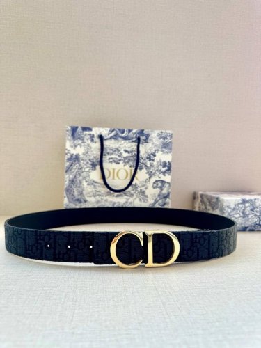 特 宽度3.5 Cm Dior 迪奥两面腰带款式迷人多样，采用多种材质精心打造，为各式廓形增添点睛之笔，彰显优雅醒目的气质。向迪奥钟爱的细节艺术致敬，彰显非凡的