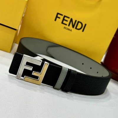 Fendl 芬迪 宽40Mm双面原版小牛皮 搭配单钌钯电镀扣 完美的手感.油边 出众的设计.风格 高贵奢华 时尚大方 高清实拍 货真价实 品质保证 双面用