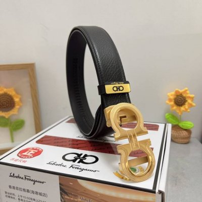 品名：菲拉格幕 自动带 材质：原单牛皮腰带 百分百头层牛皮腰带保证真皮，24K纯钢扣，专柜原单品质、做工精细，时尚大牌，送人自用首选 包装： 请认准如图专柜包装