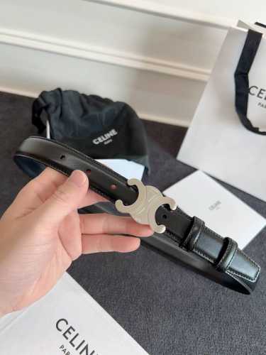 Celine.赛琳 全套包装 赛琳 CéLine 凯旋门腰带 2.5Cm精品 进口牛皮腰带.