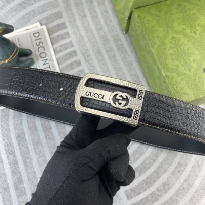 古奇 特种皮腰带系列 ，原厂五金精品不锈钢扣，手感柔软舒适 宽3.8Cm。