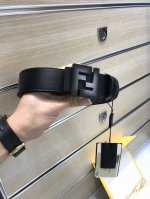 特P210 配送专柜包装 打孔针 新款 Fd 宽 38Mm 规格尺寸，支持Nfc 芯片扫描，标志造型宽皮带，原版渐变色黑双层铆钉扣，进口原版老花斜纹配制荔枝纹牛