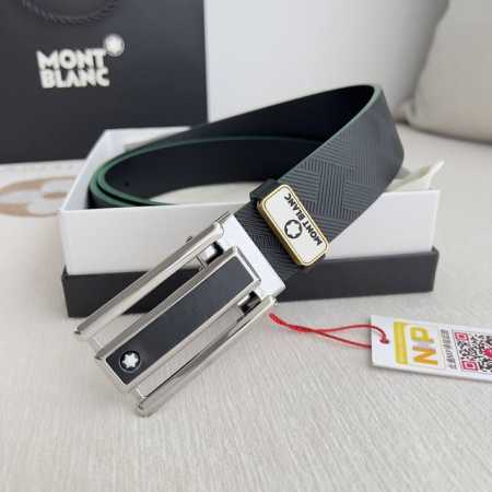 品名：万宝龙.Montblanc原单 腰带 皮带 型号：挂扣，新款原版经典精品双色挂扣，实物拍摄，原版头层牛皮 材料：百分百头层牛皮，保证真皮。双面可用专柜同等 - 点击图像关闭