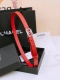 Chanel 小牛皮 与 羊皮 黄铜金属 手感柔软 舒适 2.0Cm