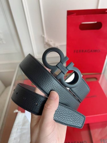 菲拉格慕3.5Cm 原厂皮料.精密黄铜五金升级版Nfc芯片、正品厂Ip电镀！原版搭配、