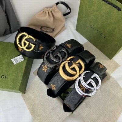 古奇，宽3.8Cm。最新原单意大利进口，Gucci复古标识出自80年代印花，搭配织纹背景，浮雕装饰金属搭扣，条条精美无瑕疵，原厂复刻，做工精细，搭配最新专柜方形