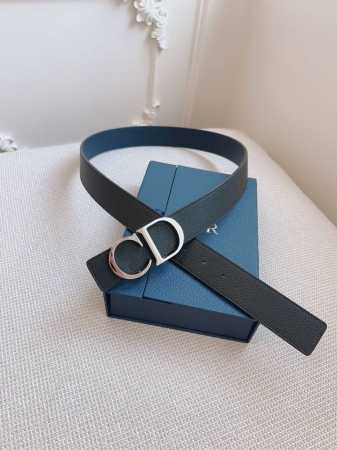 Dior 迪奥法国原厂皮料，黑色 海军蓝全皮 品质毋庸置疑 没有更好 只有最好 尺寸3.5厘米 - 点击图像关闭