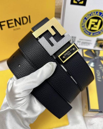 皮带：Fendi.芬迪..顶级原单复刻. 腰带：百分百头层牛皮，保证真皮。双层ff渐变双色工艺设计24K纯钢扣材质，永不掉色进口小牛皮正反双面使用商场专柜同等质