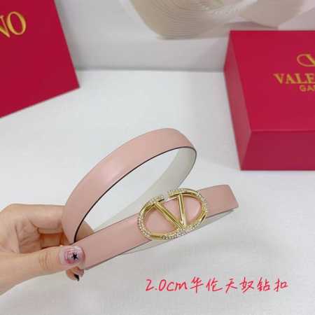 2.0Cm华伦天奴平纹腰带，双面头层牛皮，长度：.75.80.85.90.95.100.欧，钻五金扣原版开模定制庆祝] - 点击图像关闭