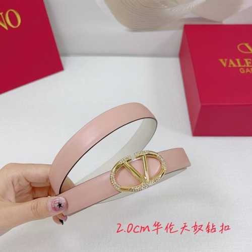2.0Cm华伦天奴平纹腰带，双面头层牛皮，长度：.75.80.85.90.95.100.欧，钻五金扣原版开模定制庆祝]