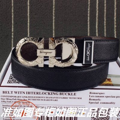 品名：菲拉格木原单 型号：请认准如图专柜包装，赠送打孔器 材料：百分百头层牛皮，保证真皮。24K纯钢扣，复古雕花专柜同等质量， 送人自用首选 包装： 请认准如图