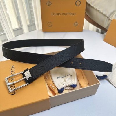 Lv.路易威登 全套包装 宽度 35Mm宽度 正品一体铸造五金钢扣 原厂皮料 双面原厂定制进口面料 可送礼自用不错选择