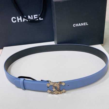 特 Chanel 24S Cc 树脂黑 字母 Logo搭扣 黄铜金属小牛皮腰带 手感柔软 细腻 3.0Cm - 点击图像关闭