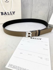3.5Cm Bally 巴利 平纹 内衬头层小牛皮 ：配有金 银 字母扣头该皮带可调节，且能根据需要剪裁质量保证达到修身效果
