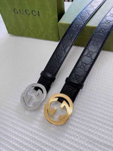 特 Gucci 4.0Cm专柜同款压花，头层牛皮原版专柜皮底。搭配不锈钢五金带扣，纯进口机械车线，工艺精细，原单品质。