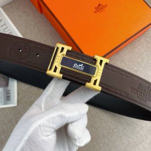 爱马仕 特种皮腰带系列 ，原厂五金精品不锈钢扣，手感柔软舒适 宽3.8Cm。