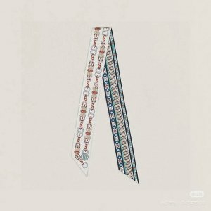 Hermes Twilly“Harnais En Rosace”爱马仕Hermes Harnais En Rosace Twilly小丝巾Twilly小丝巾 1