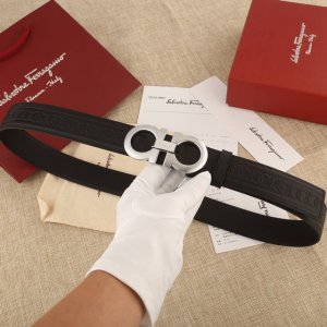 特P180 Ferragamo菲拉格慕 3.5Cm高级定制款男士皮带 自行选择搭配 纹真材实料 很有质感 时尚经典不失风范