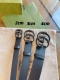 新品gucci古驰法国原厂进口皮料，黑色小牛皮 品质毋庸置疑 没有更好 只有最好 男士4.0㎝ 情侣款