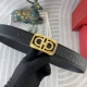 菲拉格慕 特种皮腰带系列 ，原厂五金精品不锈钢扣，手感柔软舒适 宽3.8Cm。