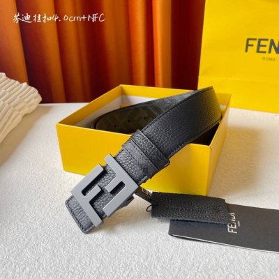 特 Fendi.芬迪 全套包装 男女同款系列 经典印花搭配头层小牛皮，双f字母精品挂扣，宽4.0Cm，时尚百搭