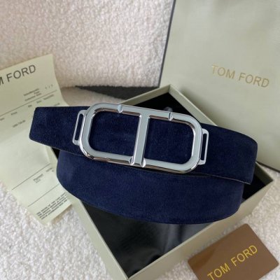 Tom Ford 汤姆福特。新品高端双面小牛皮，简约商务男士腰带，4.0Cm宽，双面使用，配原版包装