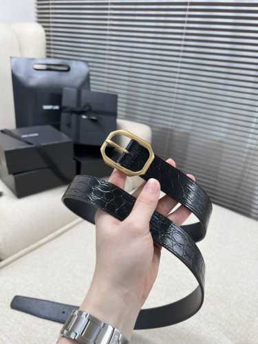 特 圣罗兰 3.0Mm 女款 顶级原单 双面原版皮 专柜同款 专柜扣头 配包装