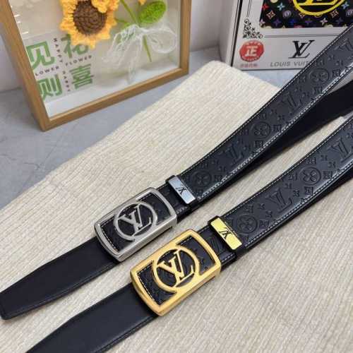 品名：Lv..路易..威登原单 材质：原单牛皮腰带 百分百头层牛皮腰带保证真皮，24K纯钢扣，专柜原单品质、做工精细，时尚大牌，送人自用首选 包装： 请认准如图