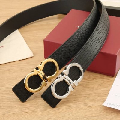 特 菲拉格慕Ferragamo3.8宽精品不锈钢钢扣挂扣，搭配意大利双面进口头层牛皮，可自行选择搭配，全套包装，精品版扣系列