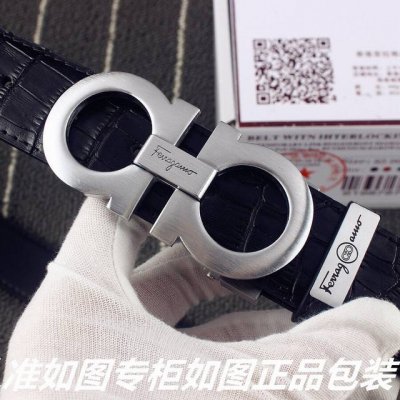 品名：菲拉格木鳄鱼纹 型号：请认准如图专柜包装，赠送打孔器 材料：百分百头层牛皮，保证真皮。24K纯钢扣专柜同等质量， 送人自用首选 包