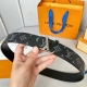 特 驴家经典款。L0Uis Vuitt0N 今季新品 男士原單腰帶 寬度40毫米 经典荔枝纹牛皮丝印图案设计 搭配双色五金 可双面佩戴 适合沉稳低调的男士使用