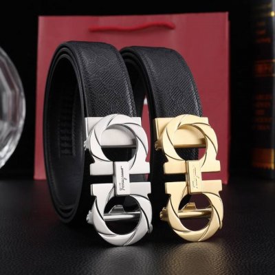 菲拉格慕自动秘原单高端品质专柜官网同步宽度3.5自动精美扣头意大利进口头层小牛皮原版花纹纹理消晰真实感超强打造全新的视觉3D郊果高档客户入手送礼自用佳品 长度