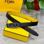Fendl 芬迪 专柜同款 女士腰带 宽3.0Cm 双面头层牛皮制作 搭配经典ff纯铜扣 经典时尚 潮流系列 一流的做工 精致的细节 高清实拍 品质保证