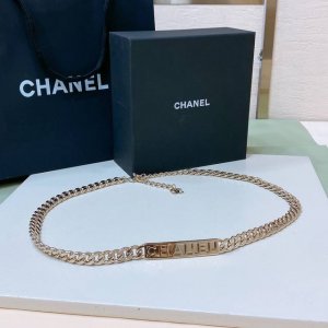 Chanel 镂空 C H A N E L 金色金属 黄铜材质 字母Logo腰链 重工手工腰链 精致 均码