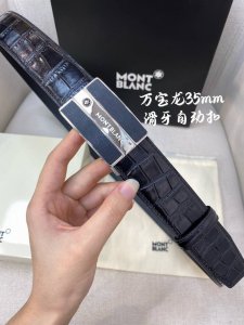 万宝龙男士自动腰带- 宽度34Mm 316精品钢扣 精工打造 手感柔软 可以裁剪