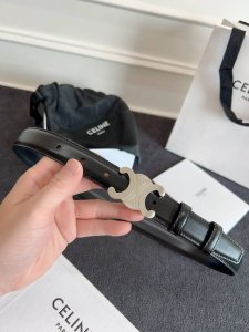 Celine.赛琳 全套包装 赛琳 CéLine 凯旋门腰带 2.5Cm精品 进口牛皮腰带.