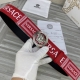 宽度4.0Cm Versace 範思哲 經典款十字紋印花 兩面頭層；此款腰帶配有醒目的美杜莎頭像搭扣，可為任何造型增添幾分立體雅致效果。