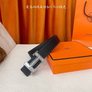 爱马仕 Hermes 原单爱马仕，宽3.8Cm进口原版皮带身，双面可两面用，精品电镀五金 ！