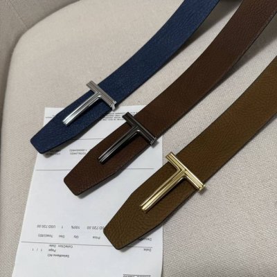 汤姆福特最新网红爆款双面头层牛皮专柜同步3.8宽新款上市了，原版牛皮，搭配铜扣，优雅，大方用的方便。谢谢你转载。