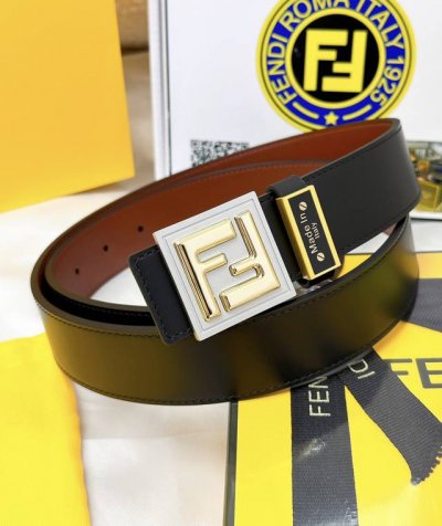 皮带：FENDI.芬迪..顶级原单复刻. 腰带：百分百头层牛皮，保证真皮。双层FF浮雕工艺设计24K纯钢扣材质，永不掉色进口小牛皮正反双面使用商场专柜同等质量，