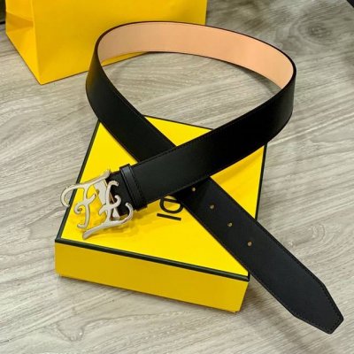 特 Fendi 芬迪宽38Mm 男士时尚休闲腰带 进口小牛皮+头层磨砂底 顶级做工，搭配标志Ff搭扣，奢华时尚休闲 原单品质。