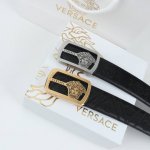 特 范思哲秘原单高端品质专柜官网同步支持Nfc感应宽度3.8精美钢扣头意大利进口头层小牛牛皮纹理消晰真实感超强打造全新的视觉3D郊果高档客户入手送礼自用佳品 长