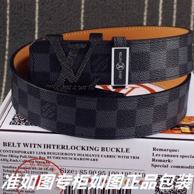 品名：Lv..路易..威登原单 型号：认准如图专柜包装，赠送打孔器 材料：百分百头层牛皮，黑格咖啡格老花黑老花，保证真皮。专柜同等质量， 送人自用首选 包装：