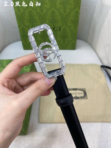 特 Gucci 古奇官网经典 正品规格 2.0Cm原版品质头层小牛皮搭配进口底