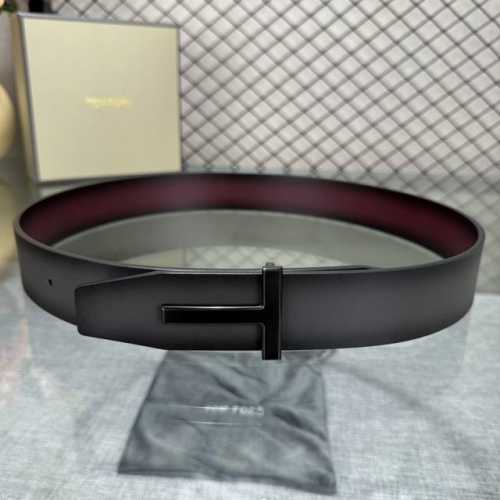 汤姆福特最新网红爆款双面头层牛皮专柜同步3.8宽新款上市了，原版牛皮，搭配铜扣，优雅，大方用的方便。谢谢你转载。